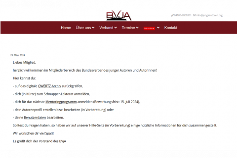 „Auf zu neuen Seiten“ – der neue digitale Mitgliederbereich des BVjA